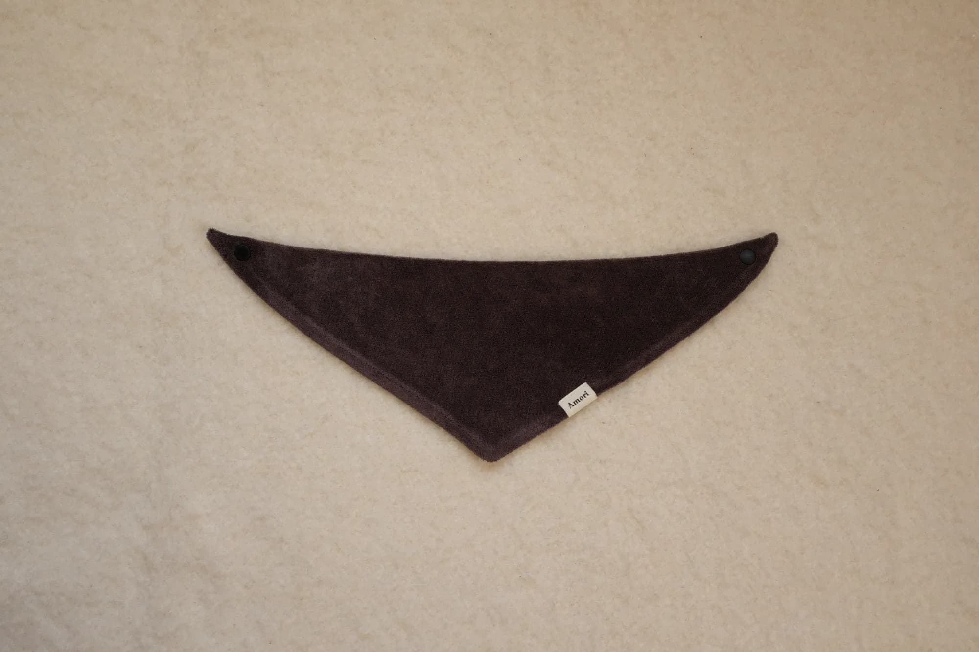 TERRY SCARF BIB Charcoal