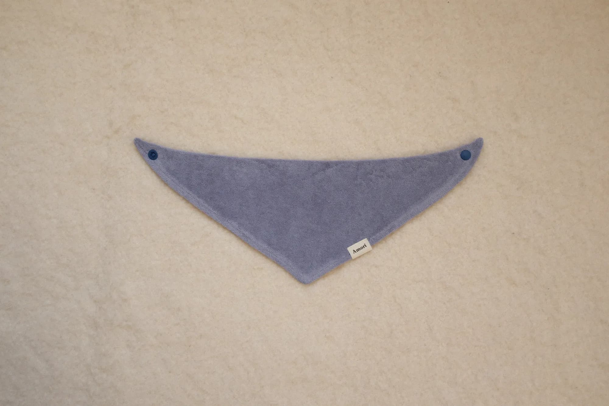 TERRY SCARF BIB Stone Blue