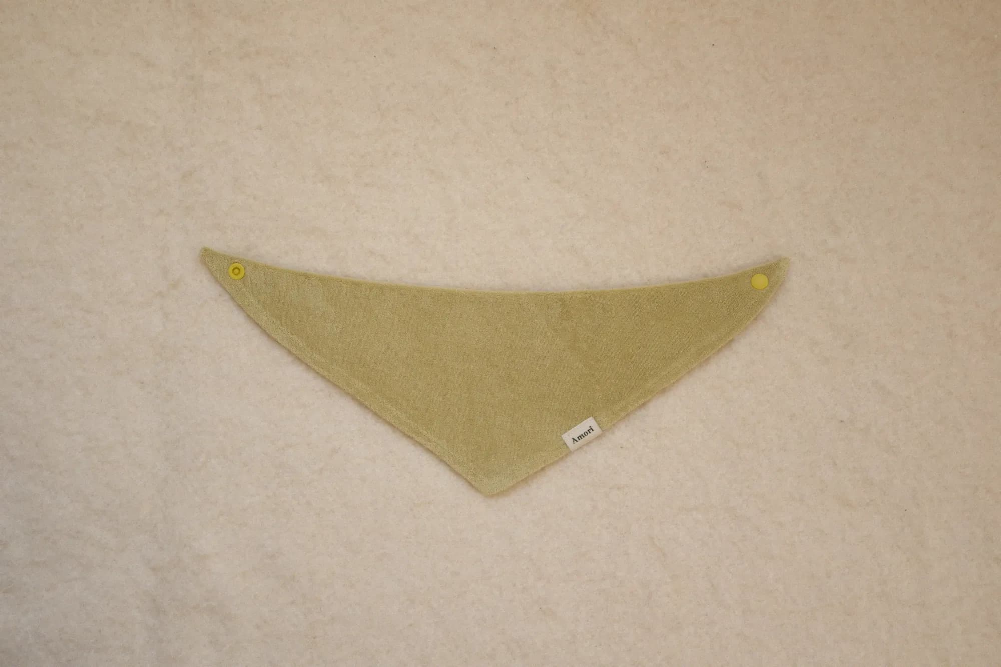 TERRY SCARF BIB Yellow Green